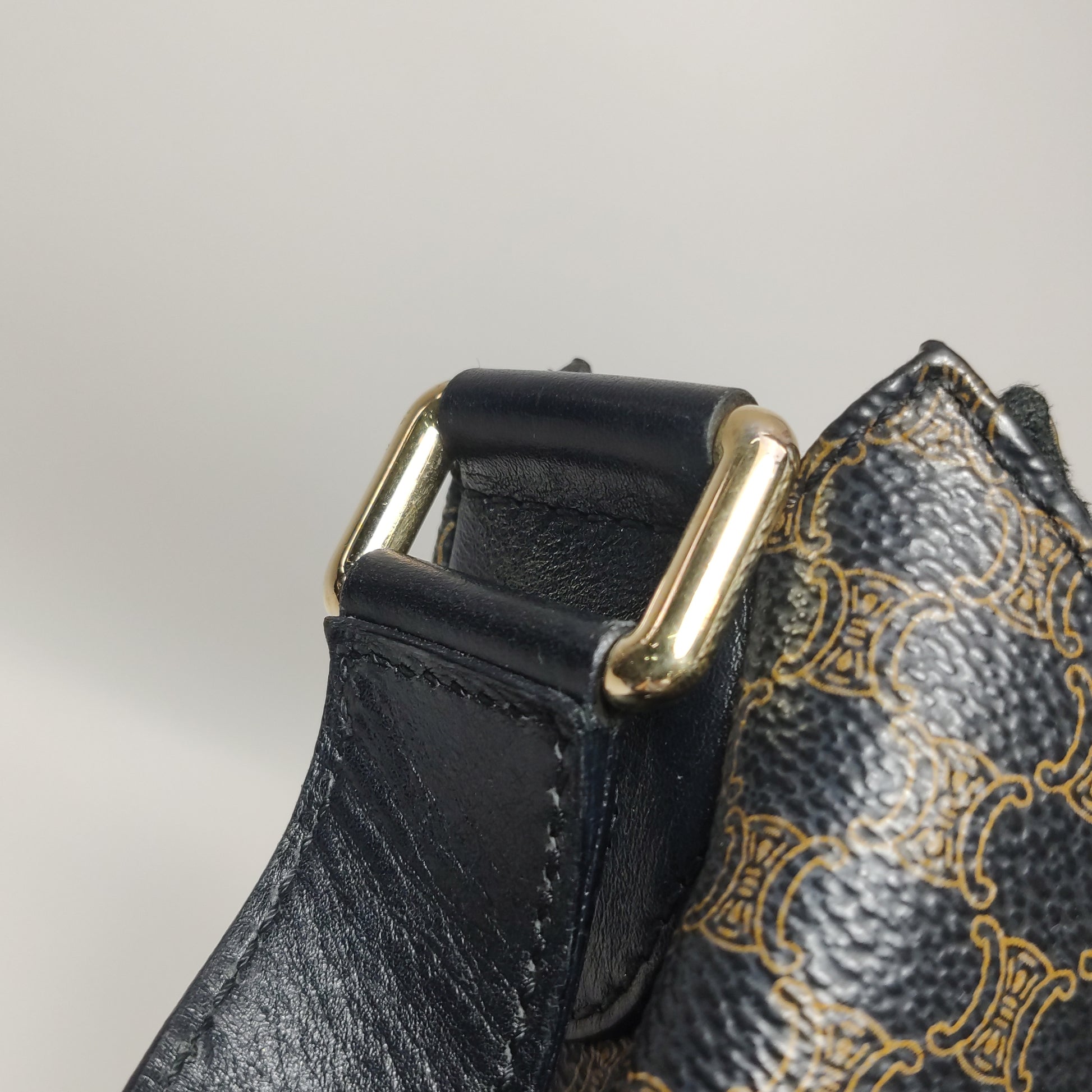 Celine Macadam Shoulder Bag Brown
