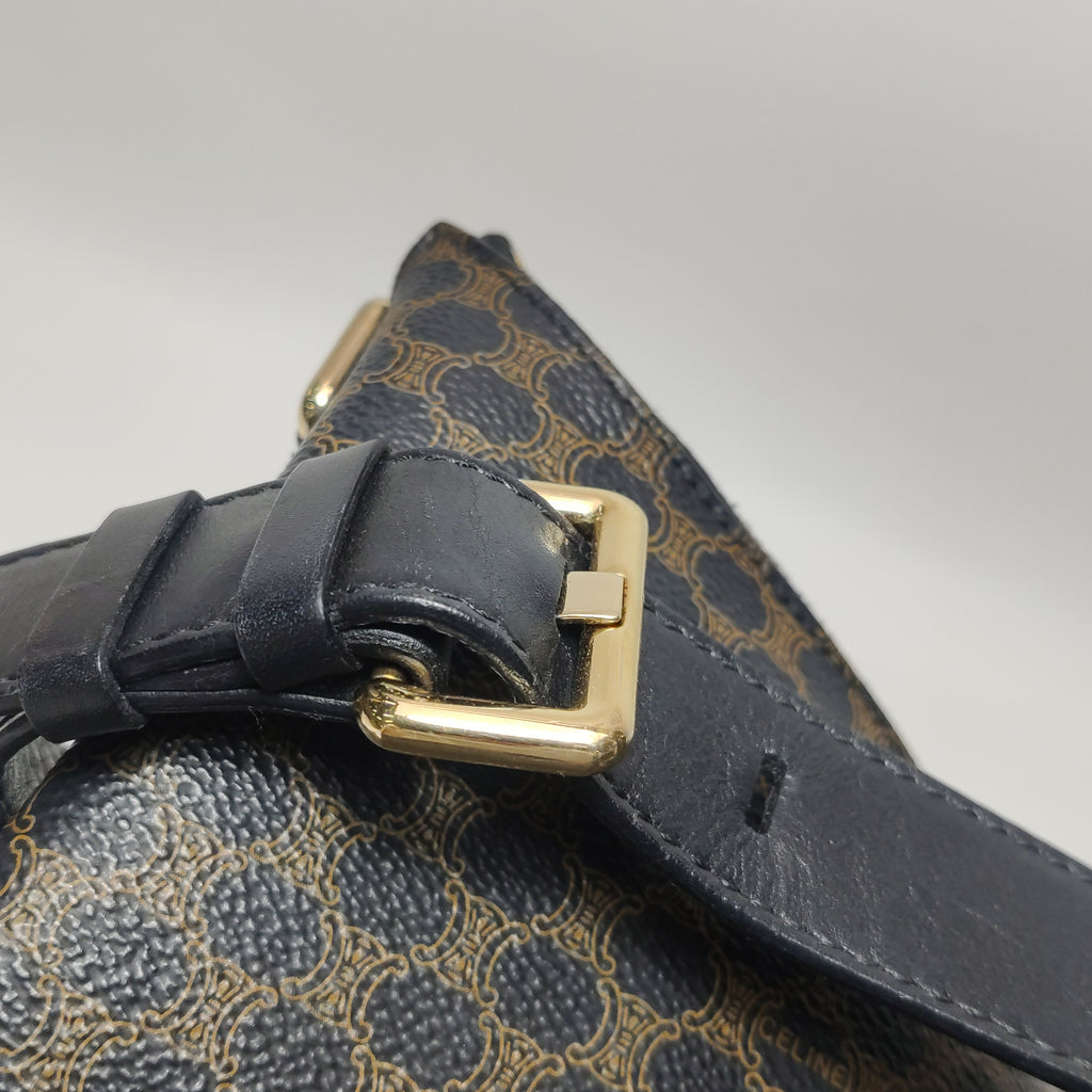 Celine Macadam Shoulder Bag Brown