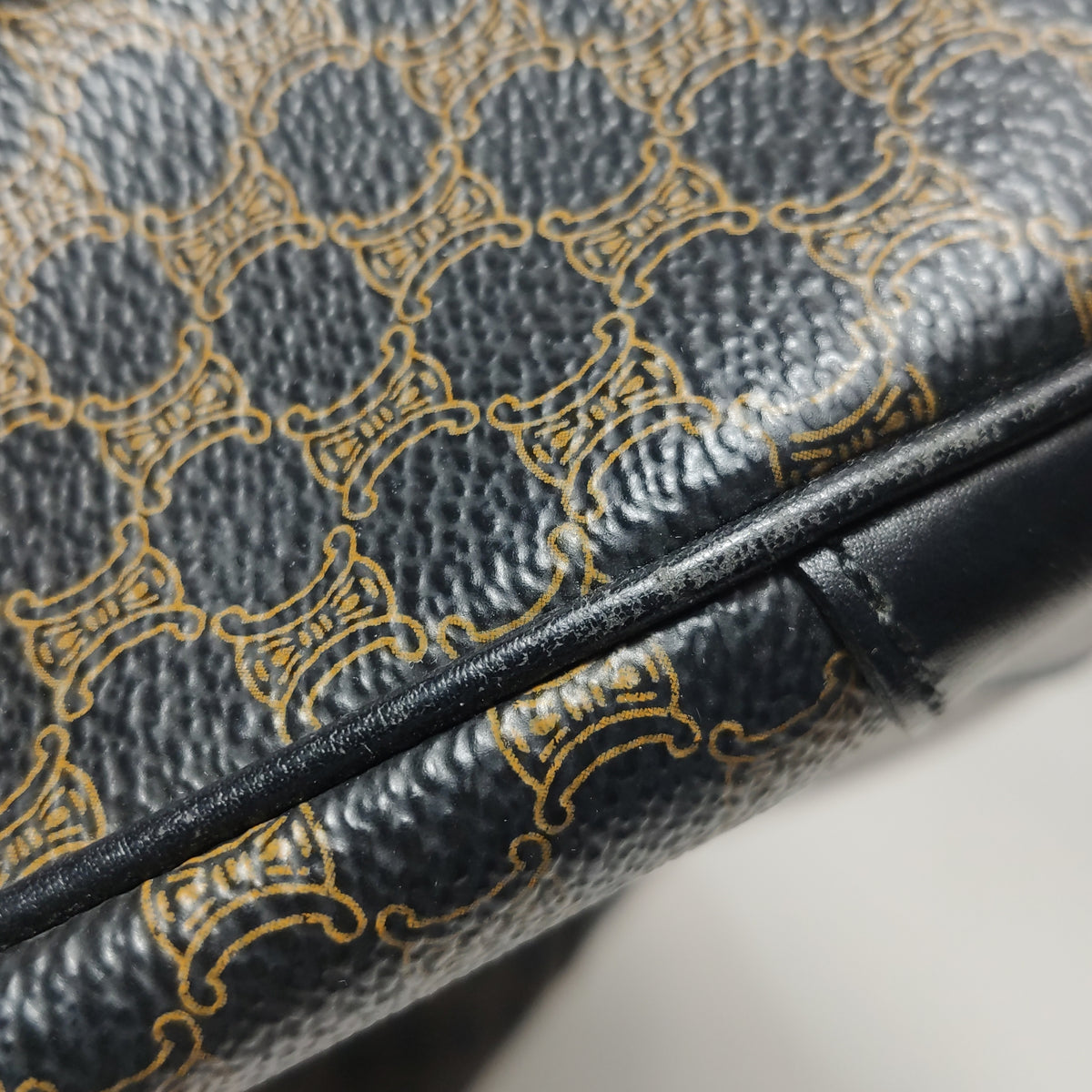 Celine Macadam Shoulder Bag Brown