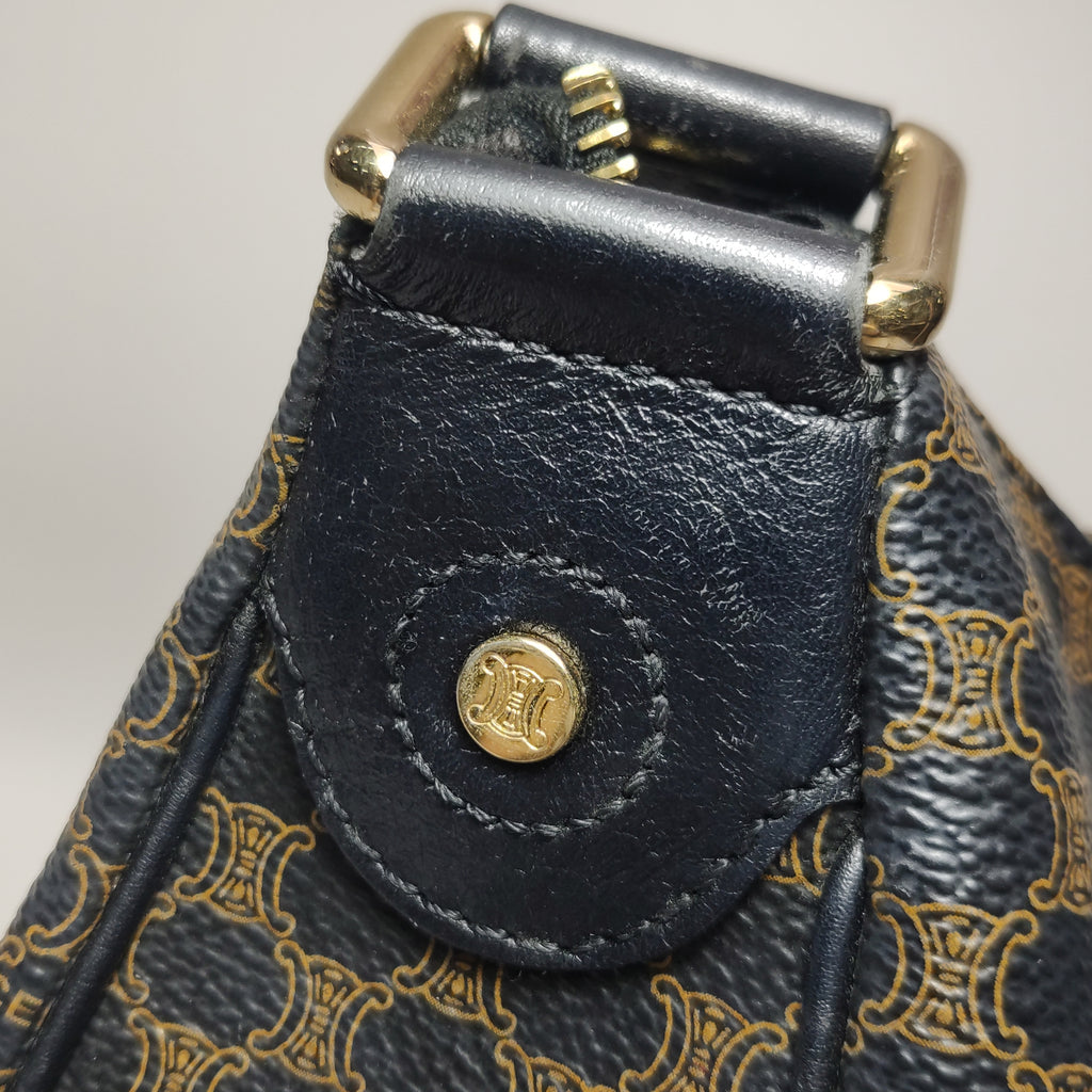 Celine Macadam Shoulder Bag Brown