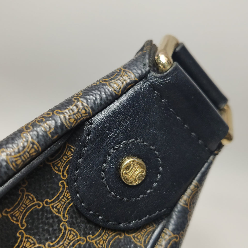 Celine Macadam Shoulder Bag Brown