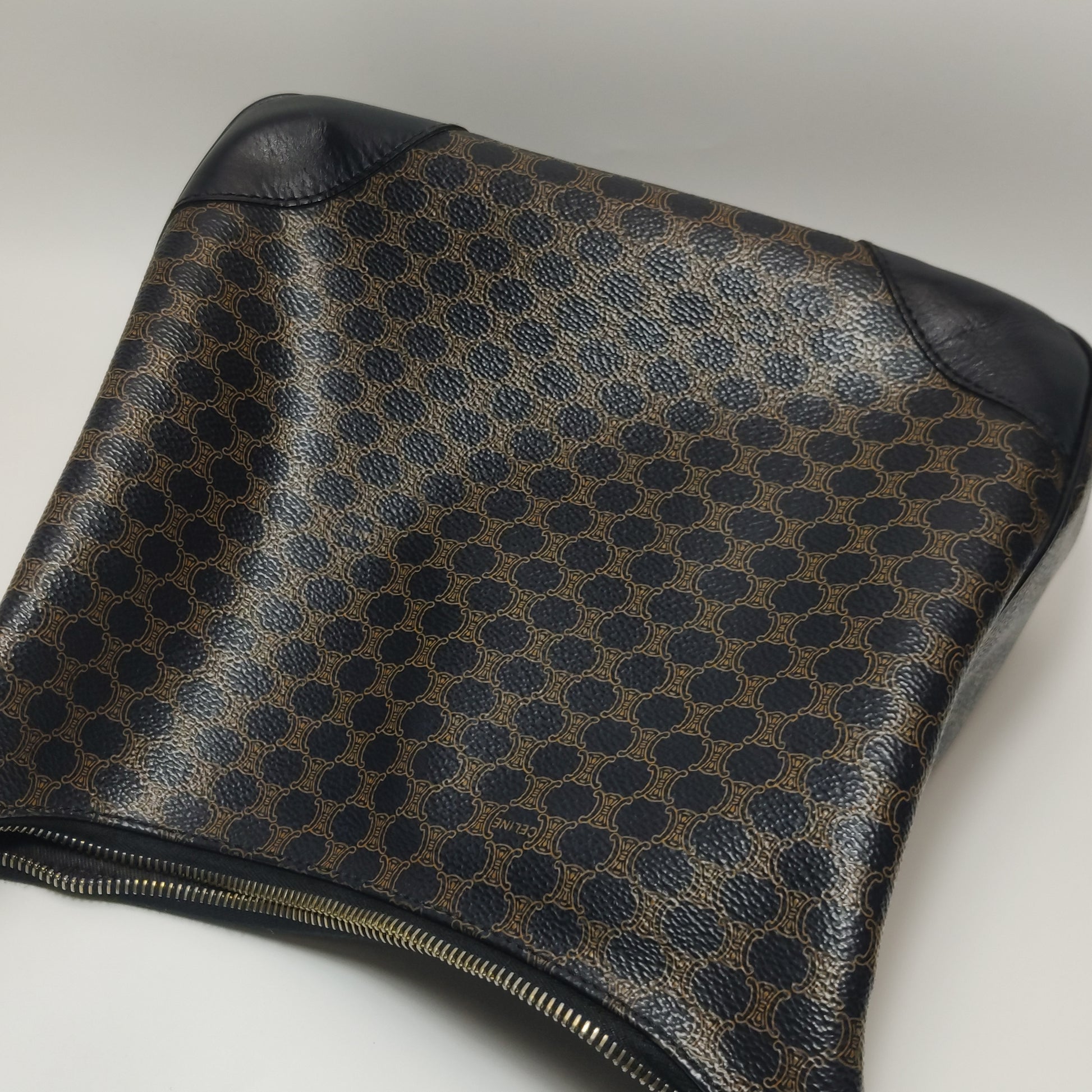 Celine Macadam Shoulder Bag Brown