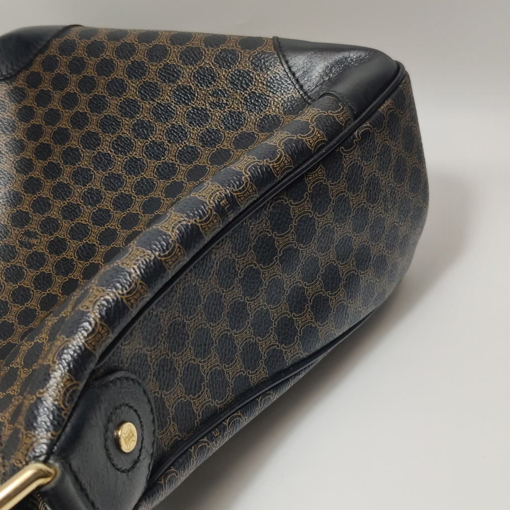 Celine Macadam Shoulder Bag Brown