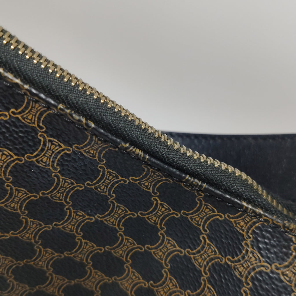 Celine Macadam Shoulder Bag Brown