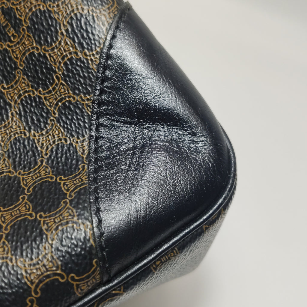 Celine Macadam Shoulder Bag Brown