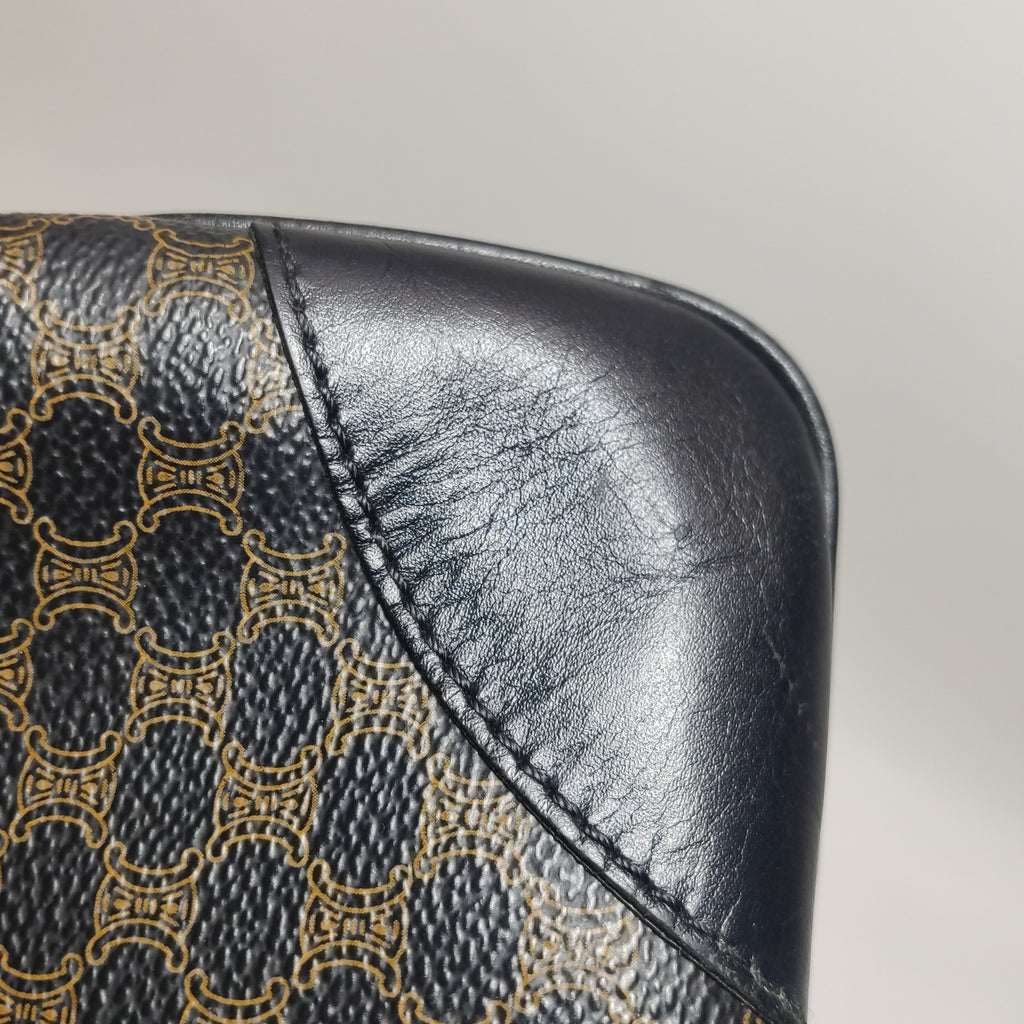 Celine Macadam Shoulder Bag Brown