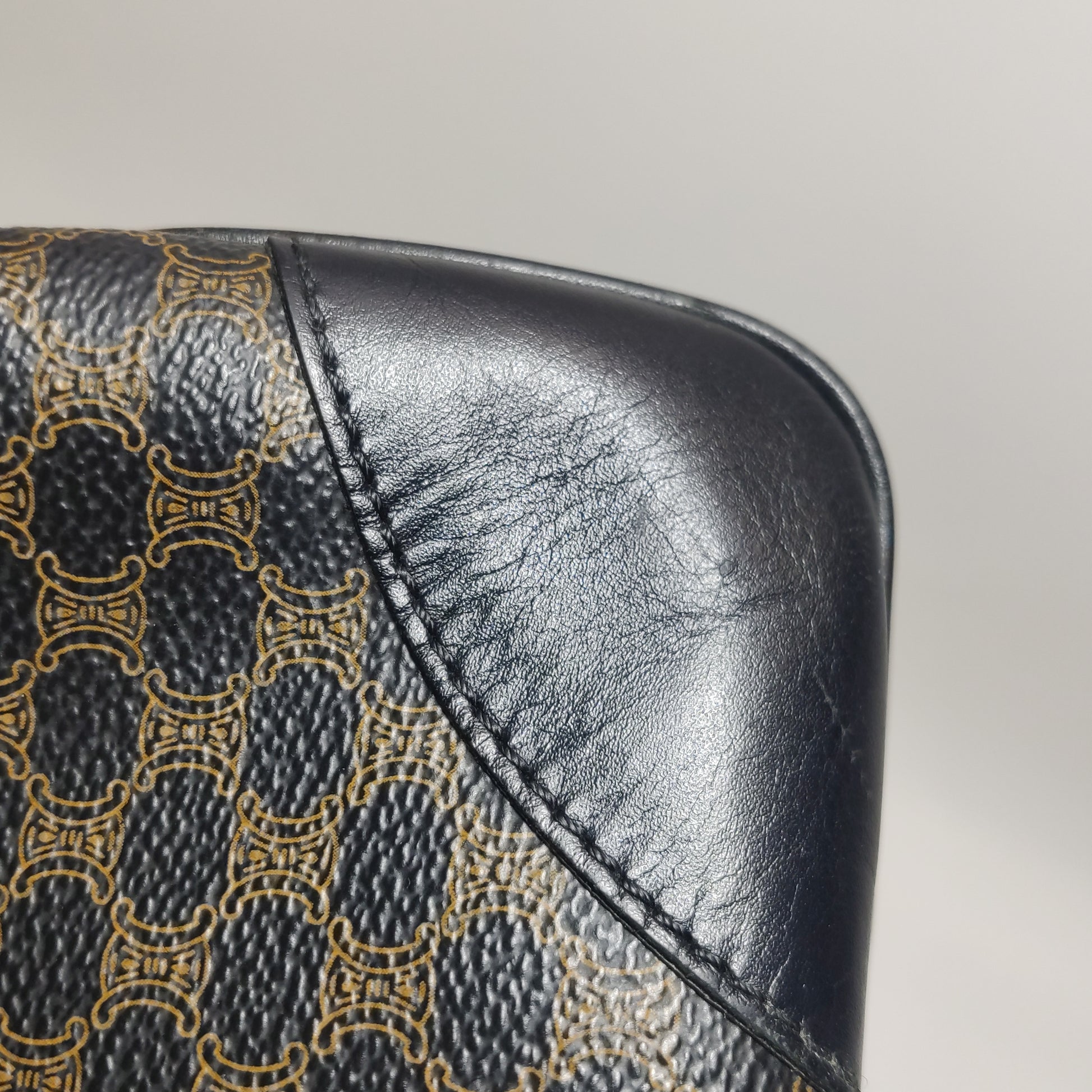 Celine Macadam Shoulder Bag Brown