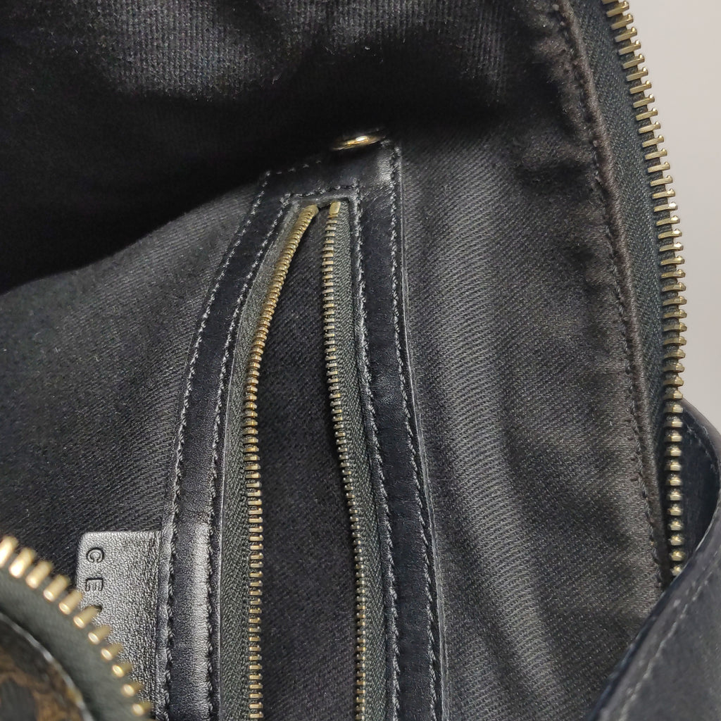 Celine Macadam Shoulder Bag Brown