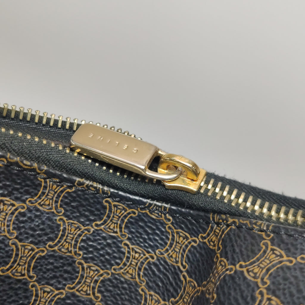 Celine Macadam Shoulder Bag Brown