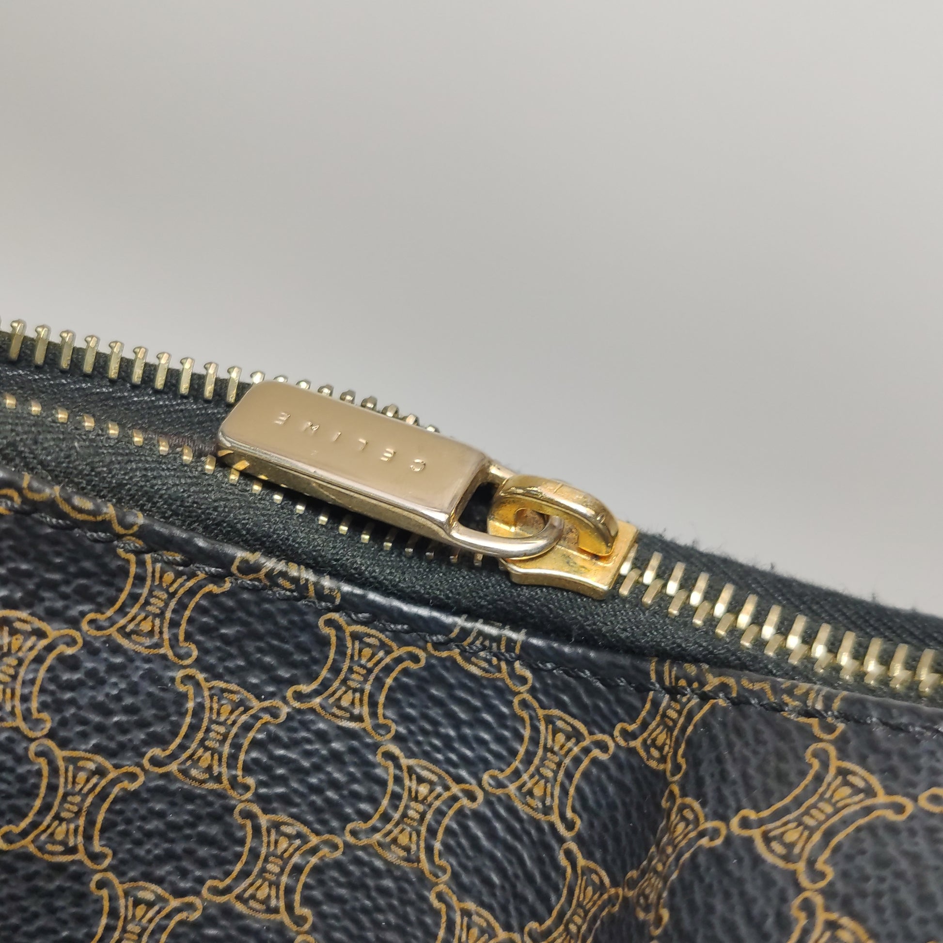 Celine Macadam Shoulder Bag Brown