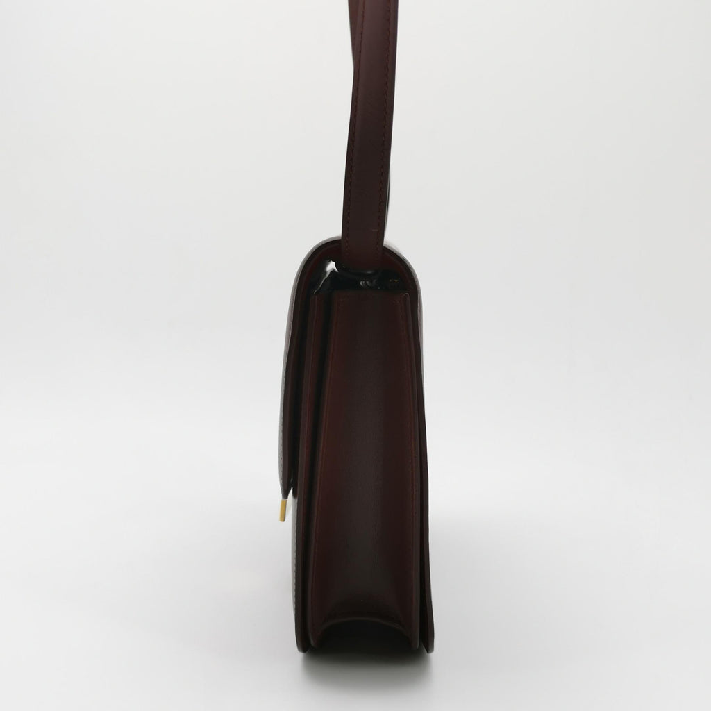 Celine Classic Box Crossbody Burgundy