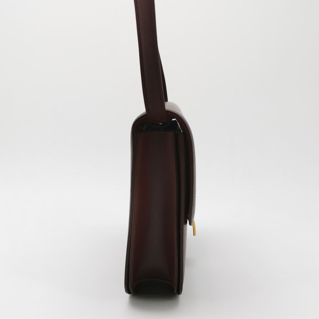 Celine Classic Box Crossbody Burgundy