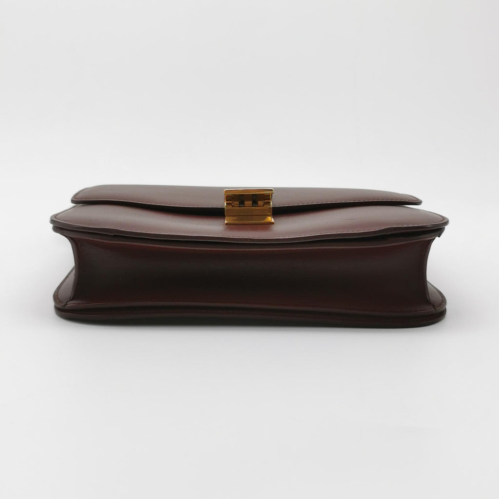 Celine Classic Box Crossbody Burgundy