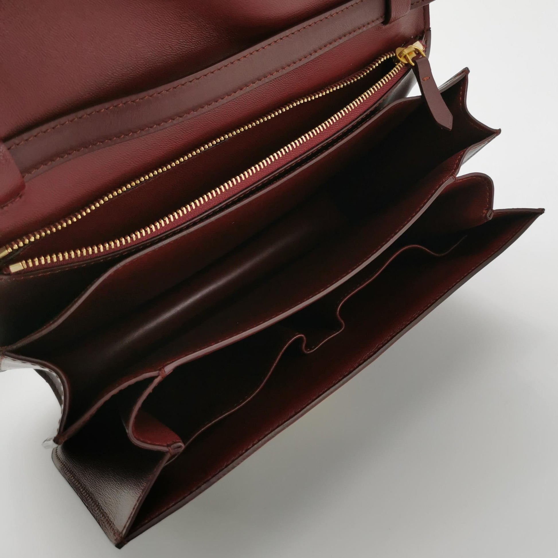 Celine Classic Box Crossbody Burgundy