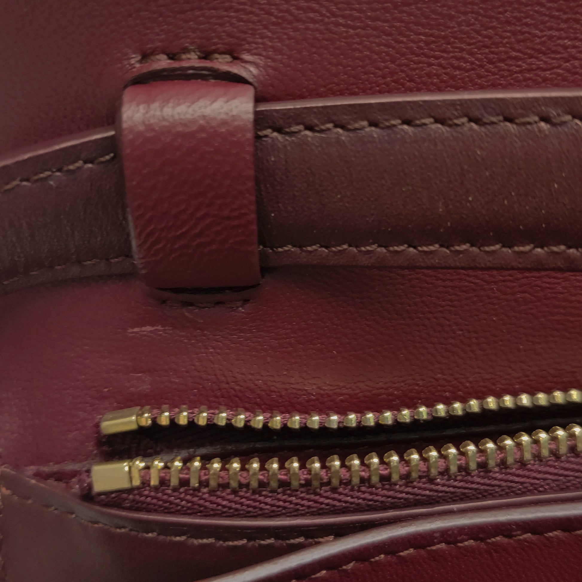 Celine Classic Box Crossbody Burgundy