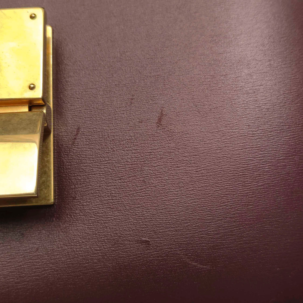 Celine Classic Box Crossbody Burgundy