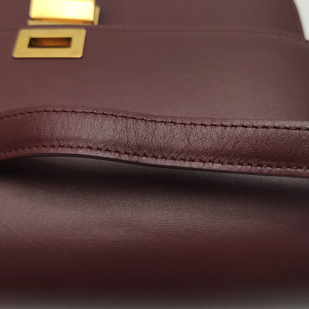 Celine Classic Box Crossbody Burgundy