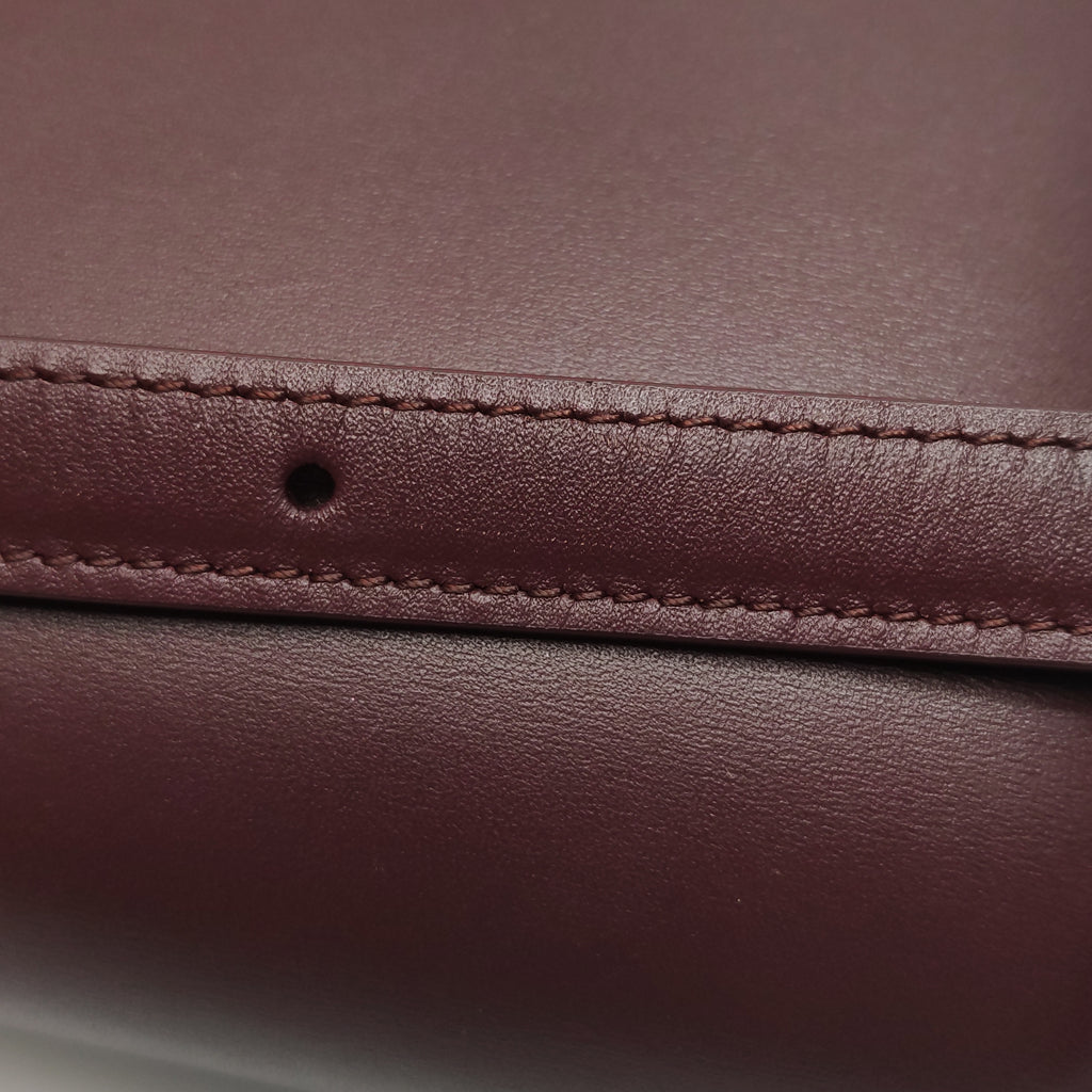 Celine Classic Box Crossbody Burgundy