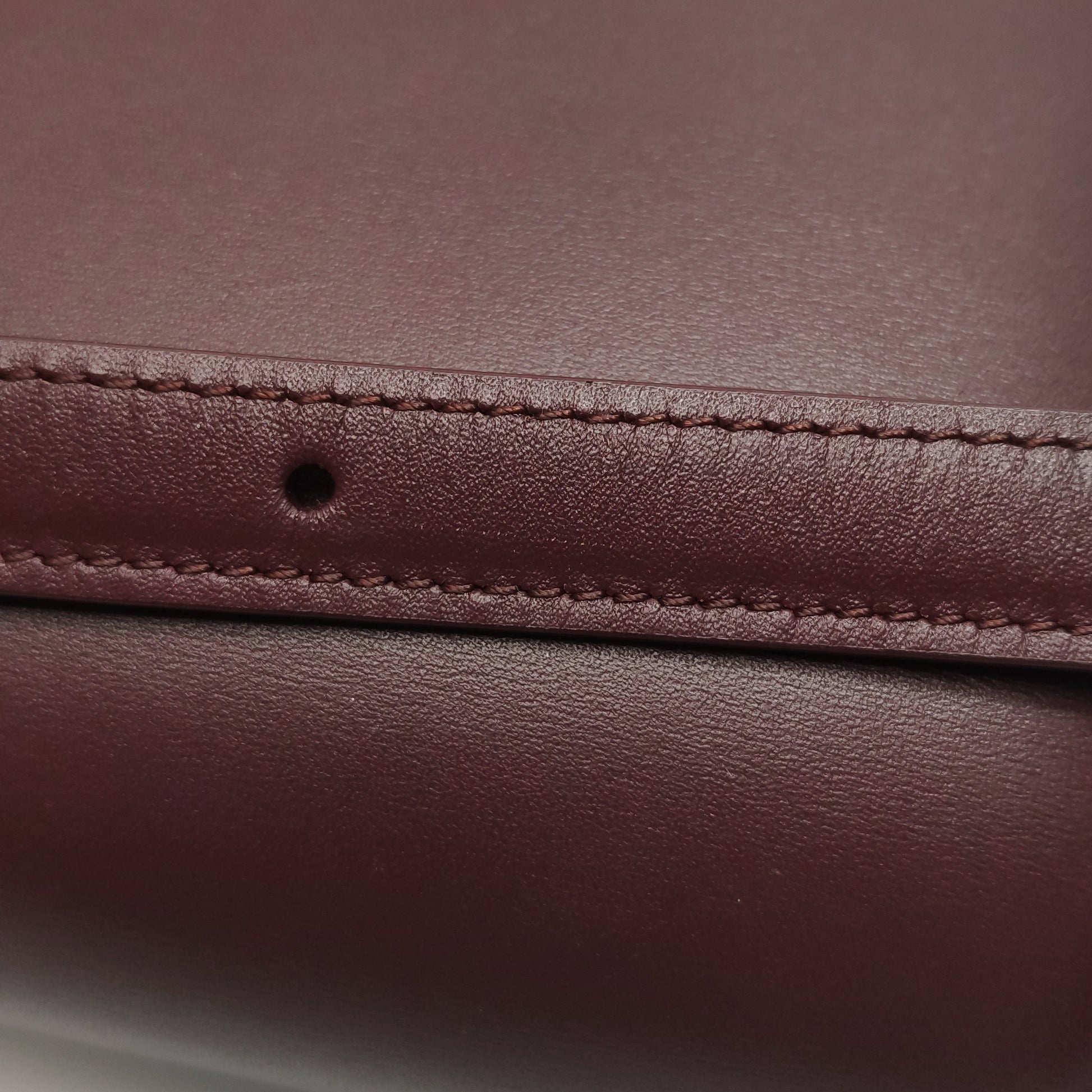 Celine Classic Box Crossbody Burgundy