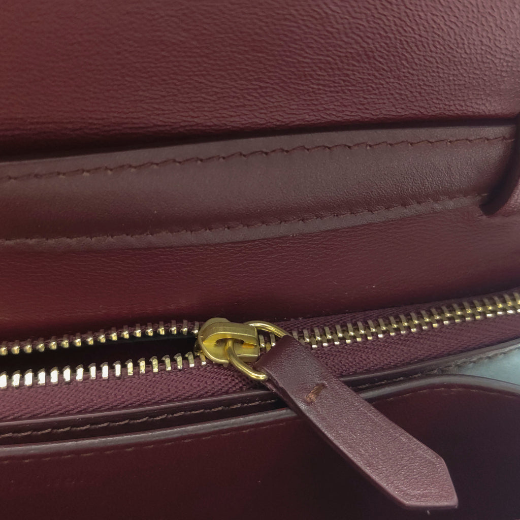 Celine Classic Box Crossbody Burgundy
