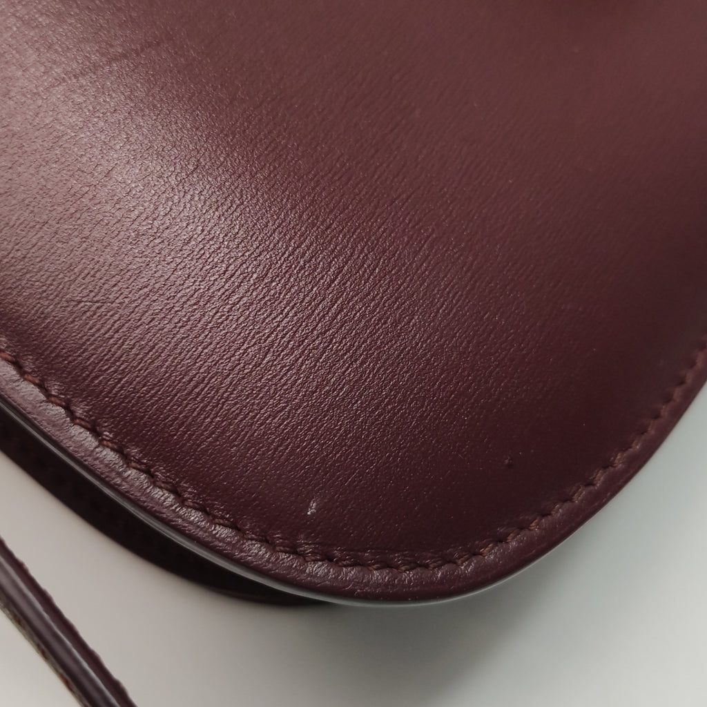 Celine Classic Box Crossbody Burgundy
