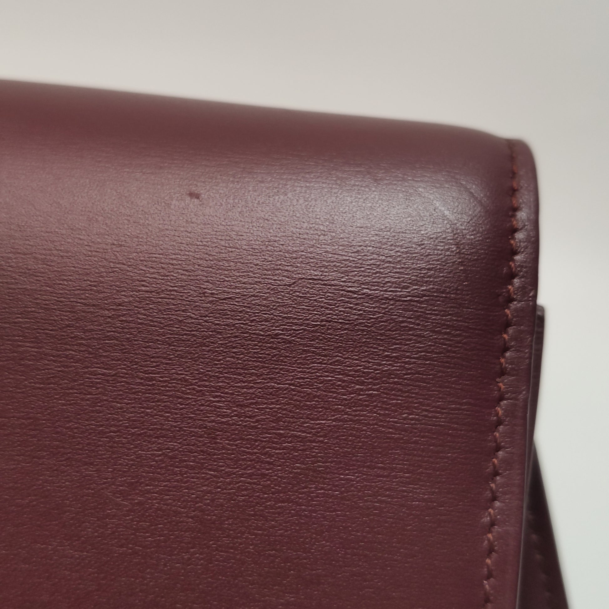 Celine Classic Box Crossbody Burgundy