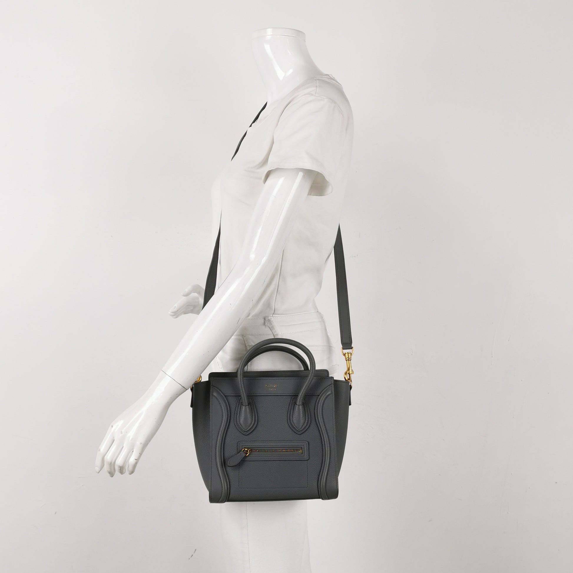 Celine Nano Luggage Kohl