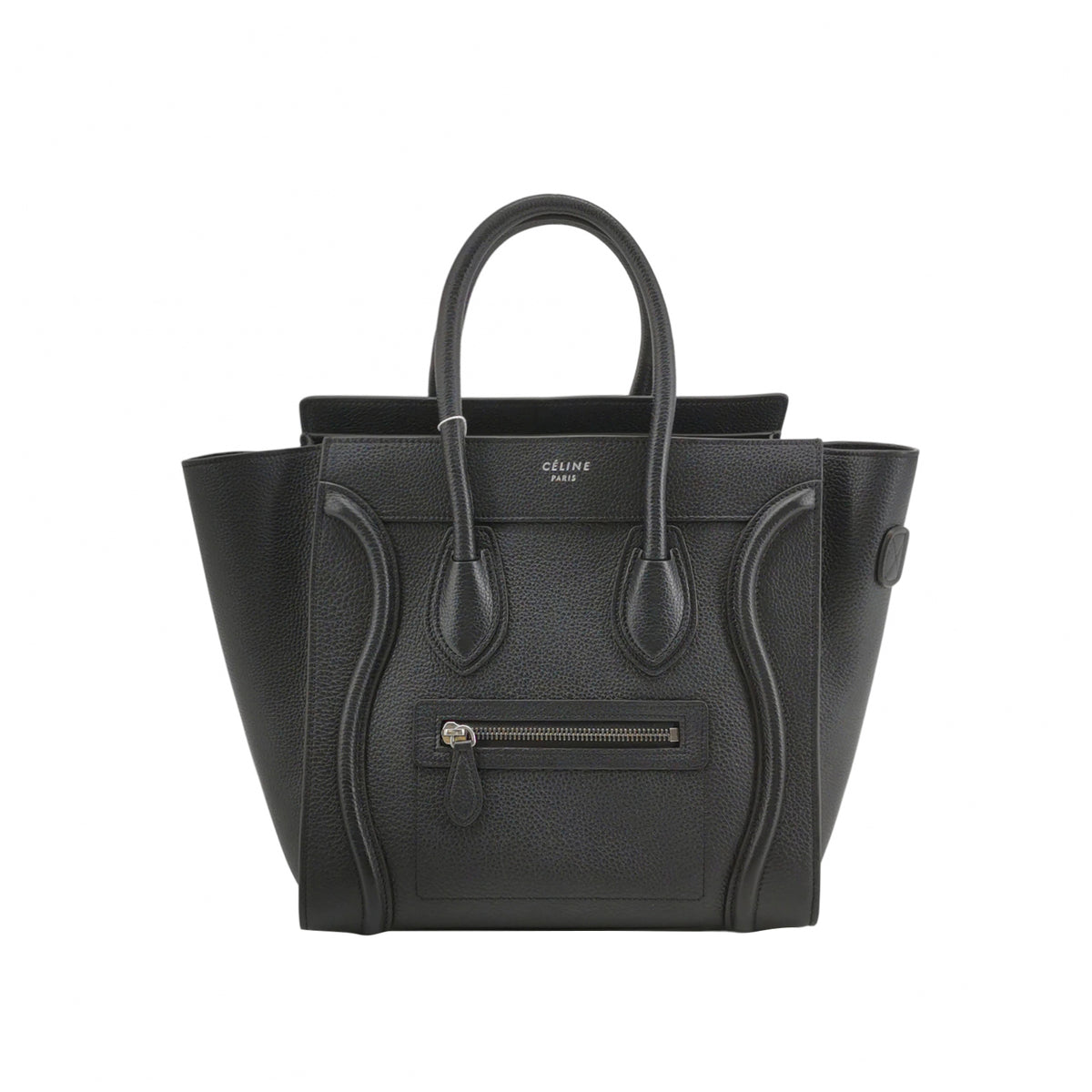 Celine Luggage Micro Grained Calfskin Black