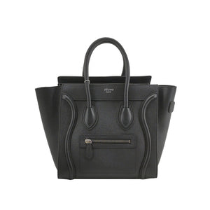 Celine Luggage Micro Grained Calfskin Black