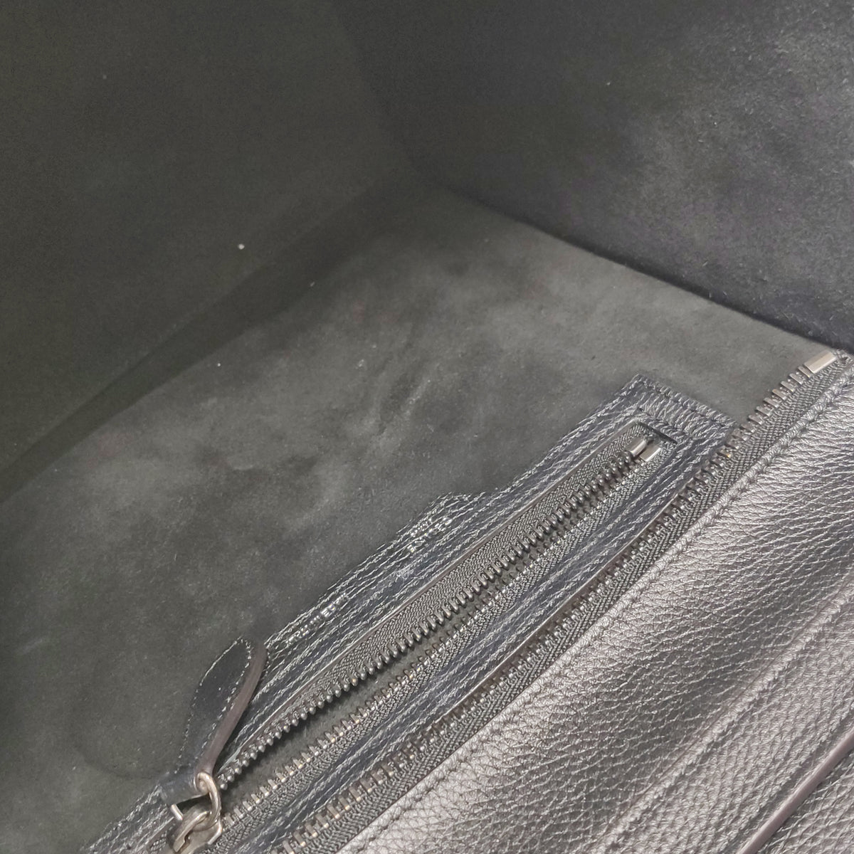 Celine Luggage Micro Grained Calfskin Black