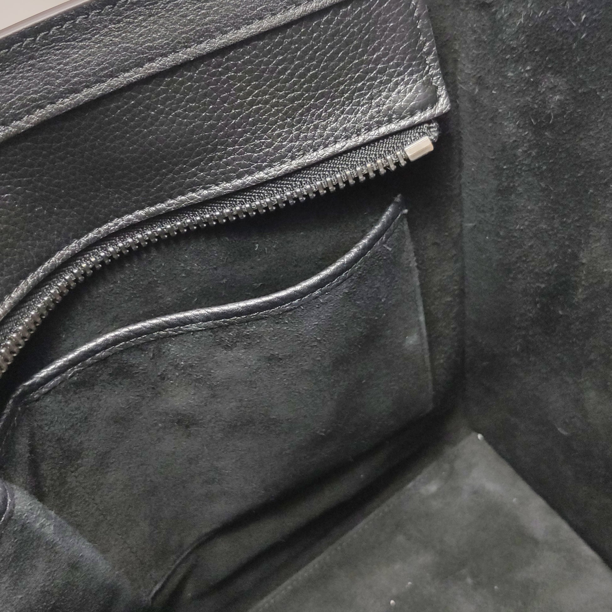 Celine Luggage Micro Grained Calfskin Black