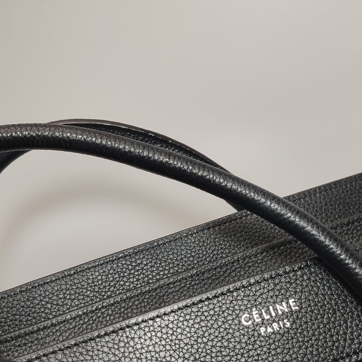 Celine Luggage Micro Grained Calfskin Black