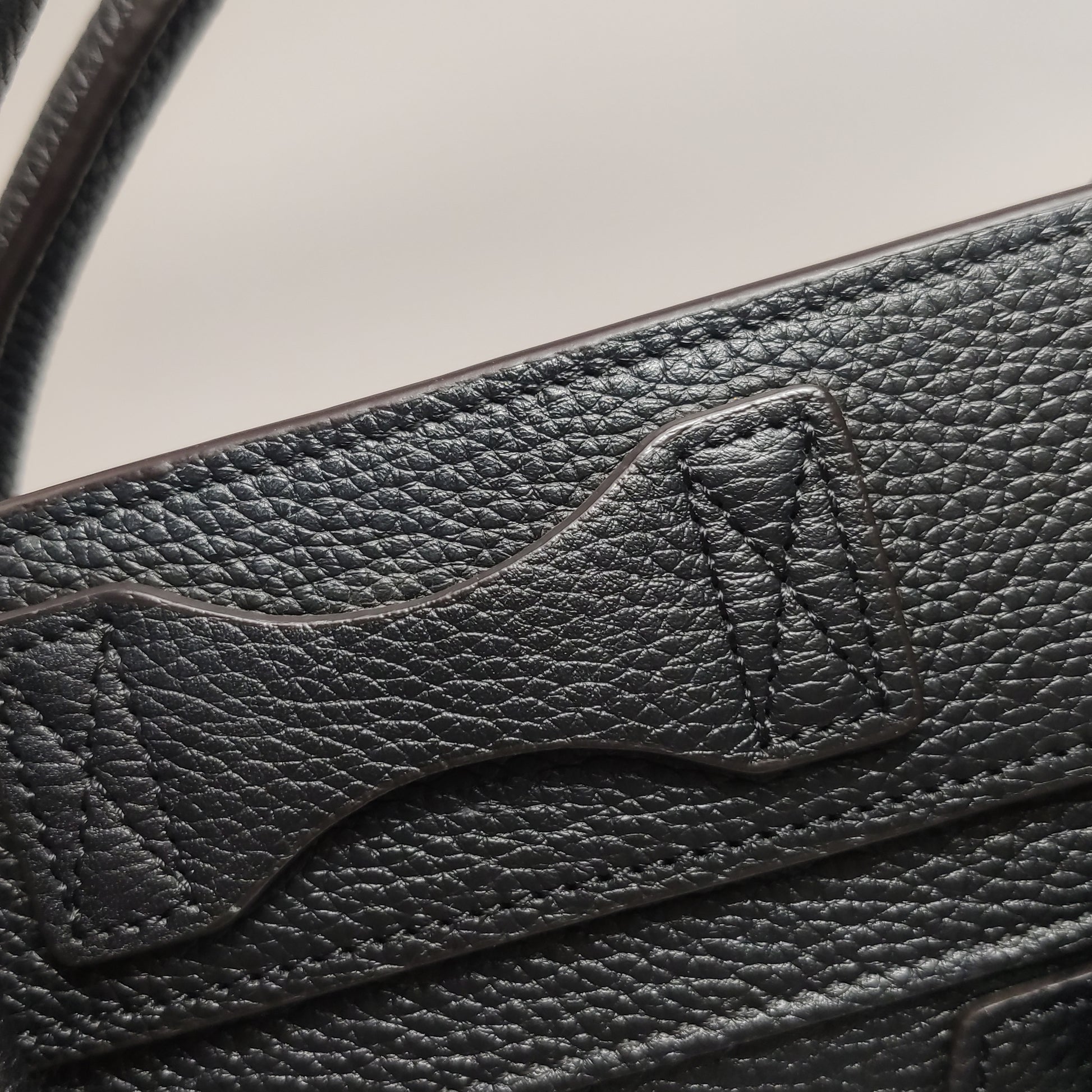 Celine Luggage Micro Grained Calfskin Black