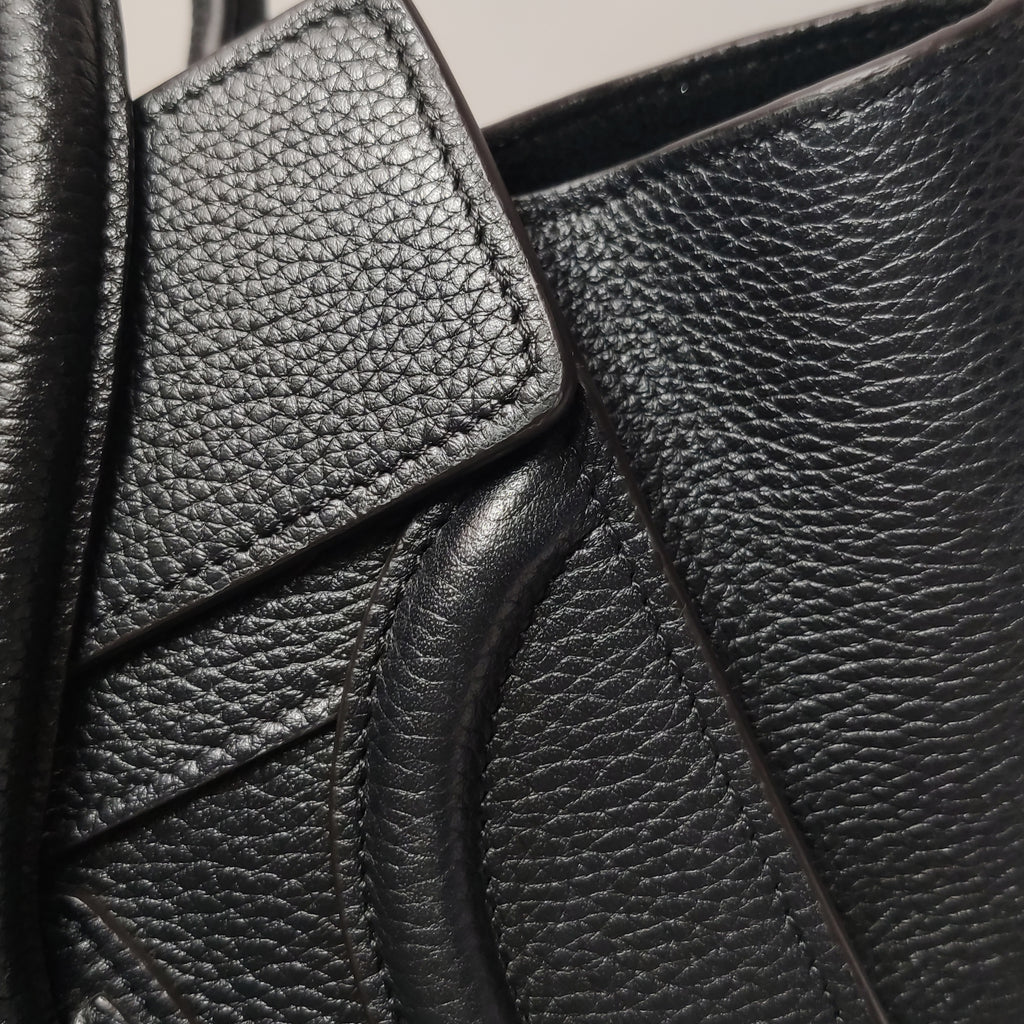 Celine Luggage Micro Grained Calfskin Black