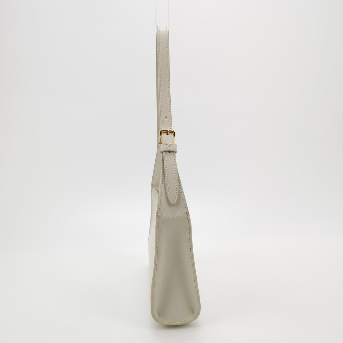 Celine Smooth Calfskin Cuir Triomphe Shoulder Bag White