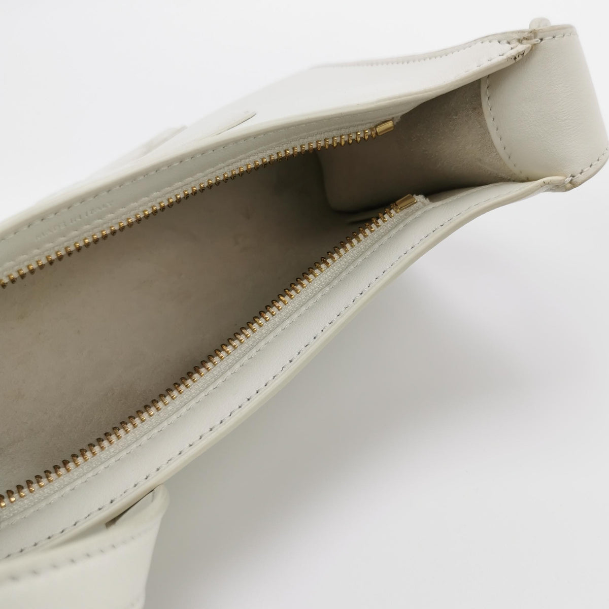 Celine Smooth Calfskin Cuir Triomphe Shoulder Bag White