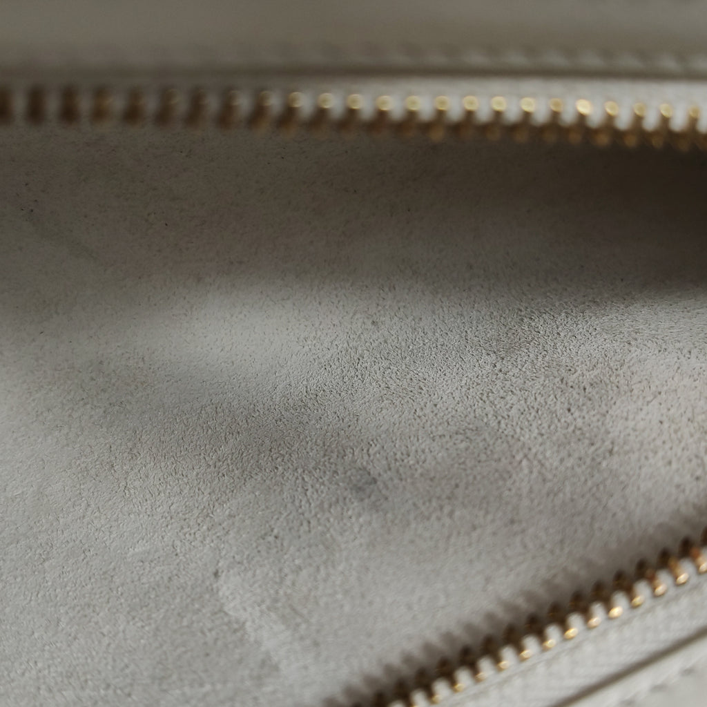 Celine Smooth Calfskin Cuir Triomphe Shoulder Bag White