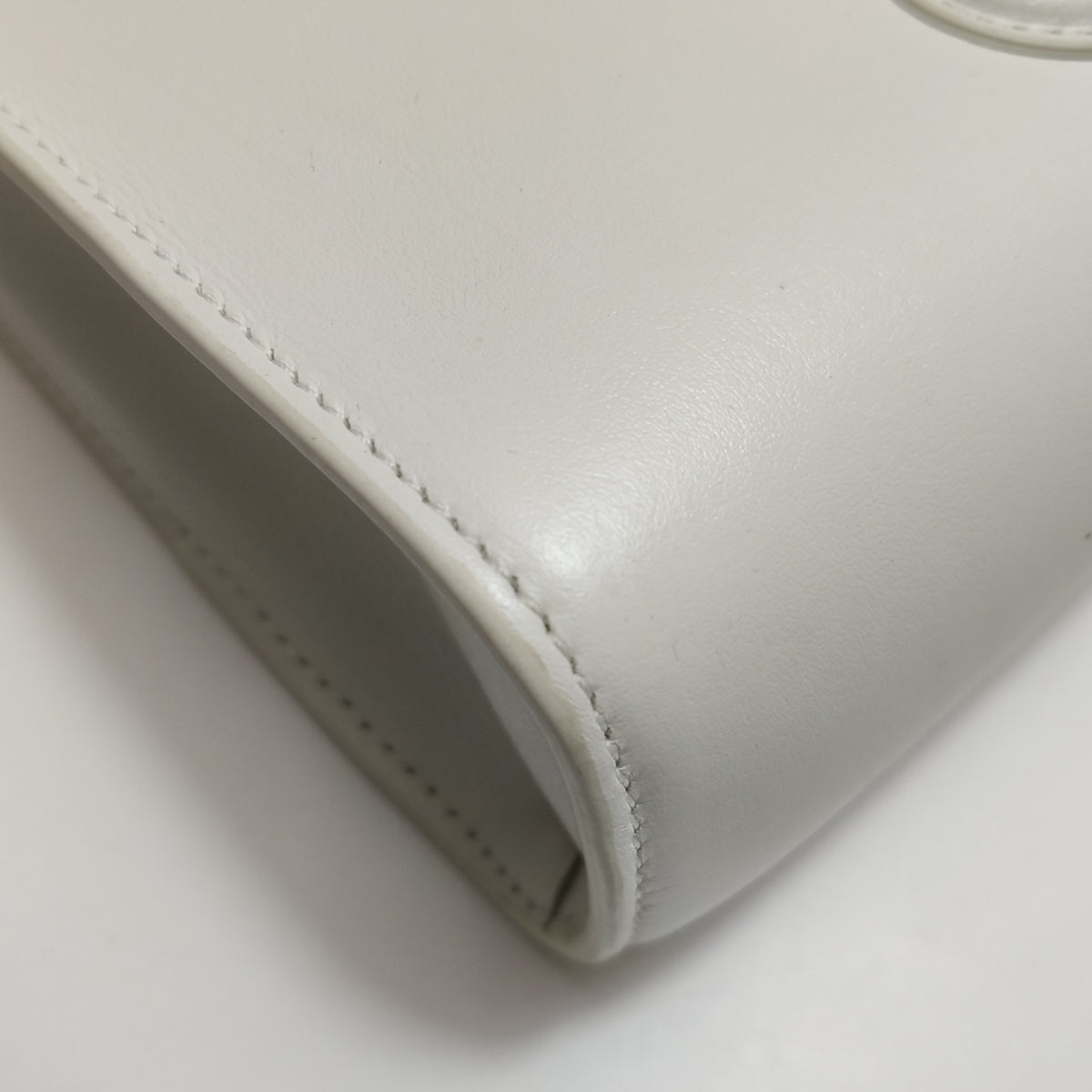 Celine Smooth Calfskin Cuir Triomphe Shoulder Bag White