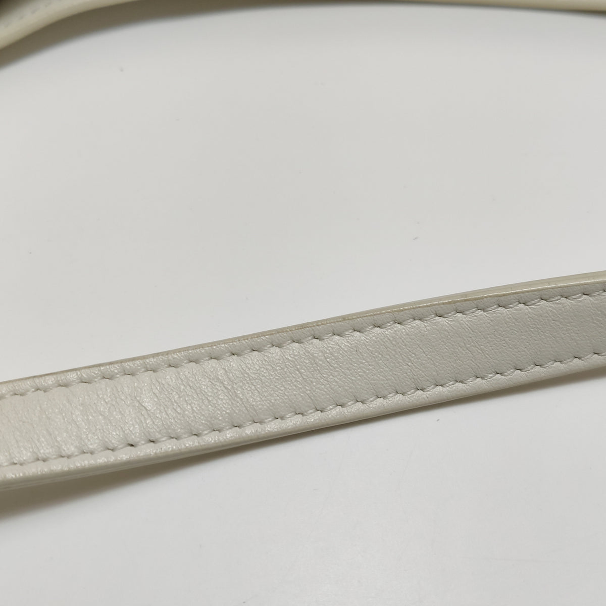 Celine Smooth Calfskin Cuir Triomphe Shoulder Bag White