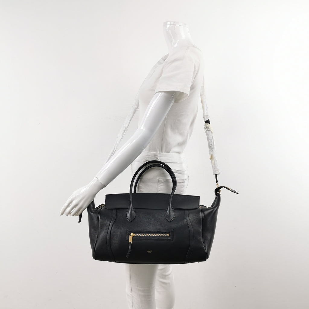 Celine Luggage East West Medium Black
