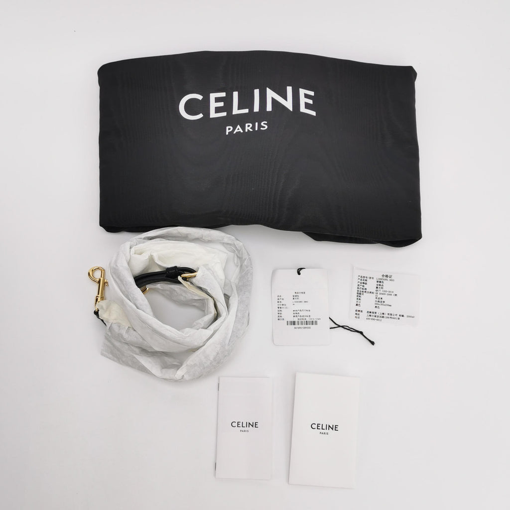 Celine Luggage East West Medium Black