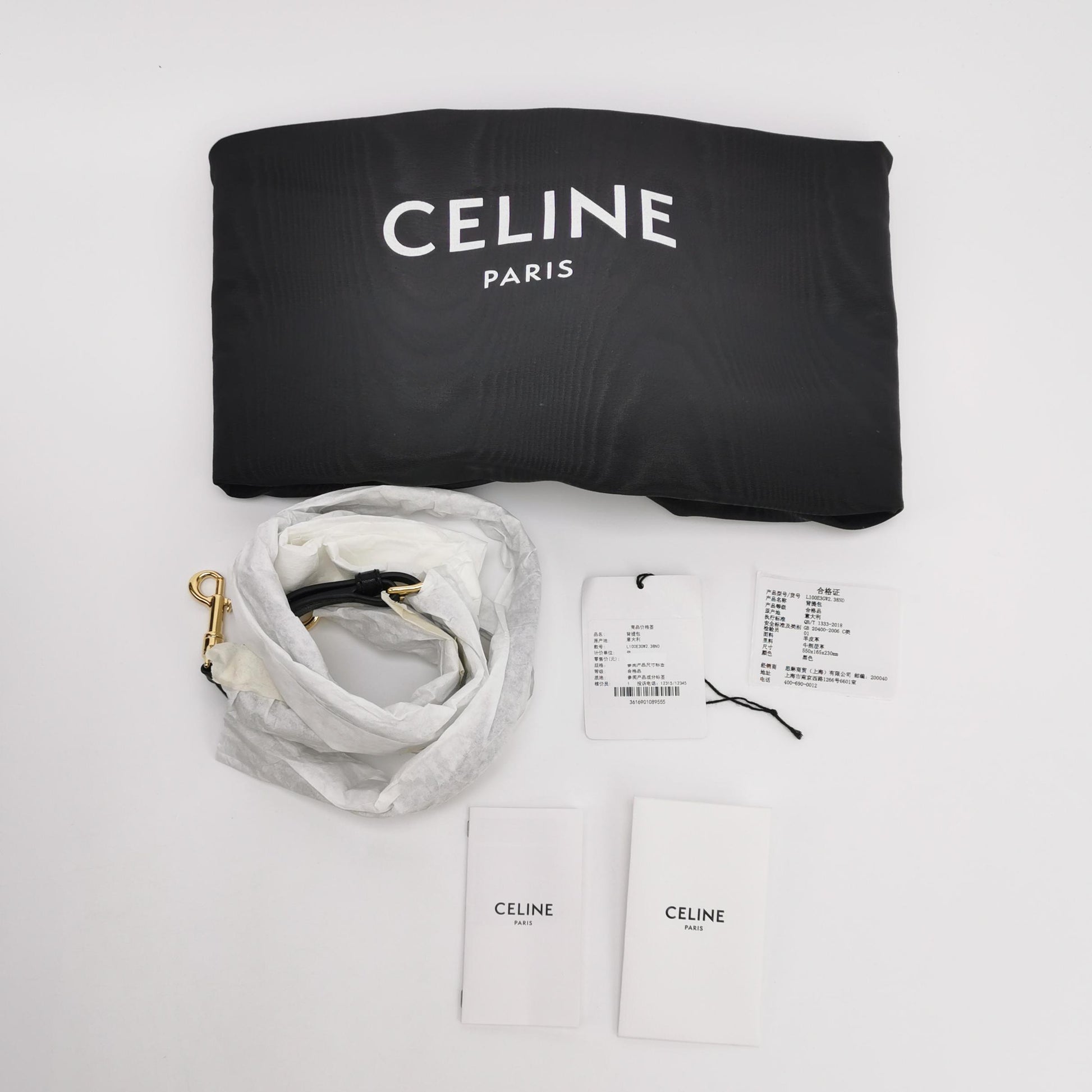 Celine Luggage East West Medium Black