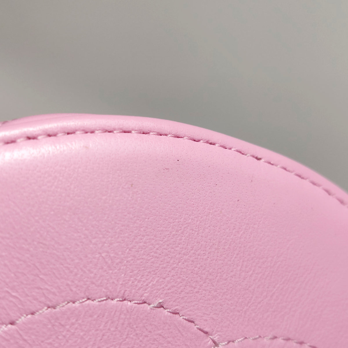Chanel Quilted Ruched Handle Vanity Case Lambskin Pink