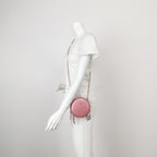 Chanel Round Lambskin Chain Crossbody Pink