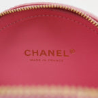 Chanel Round Lambskin Chain Crossbody Pink