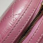 Chanel Round Lambskin Chain Crossbody Pink