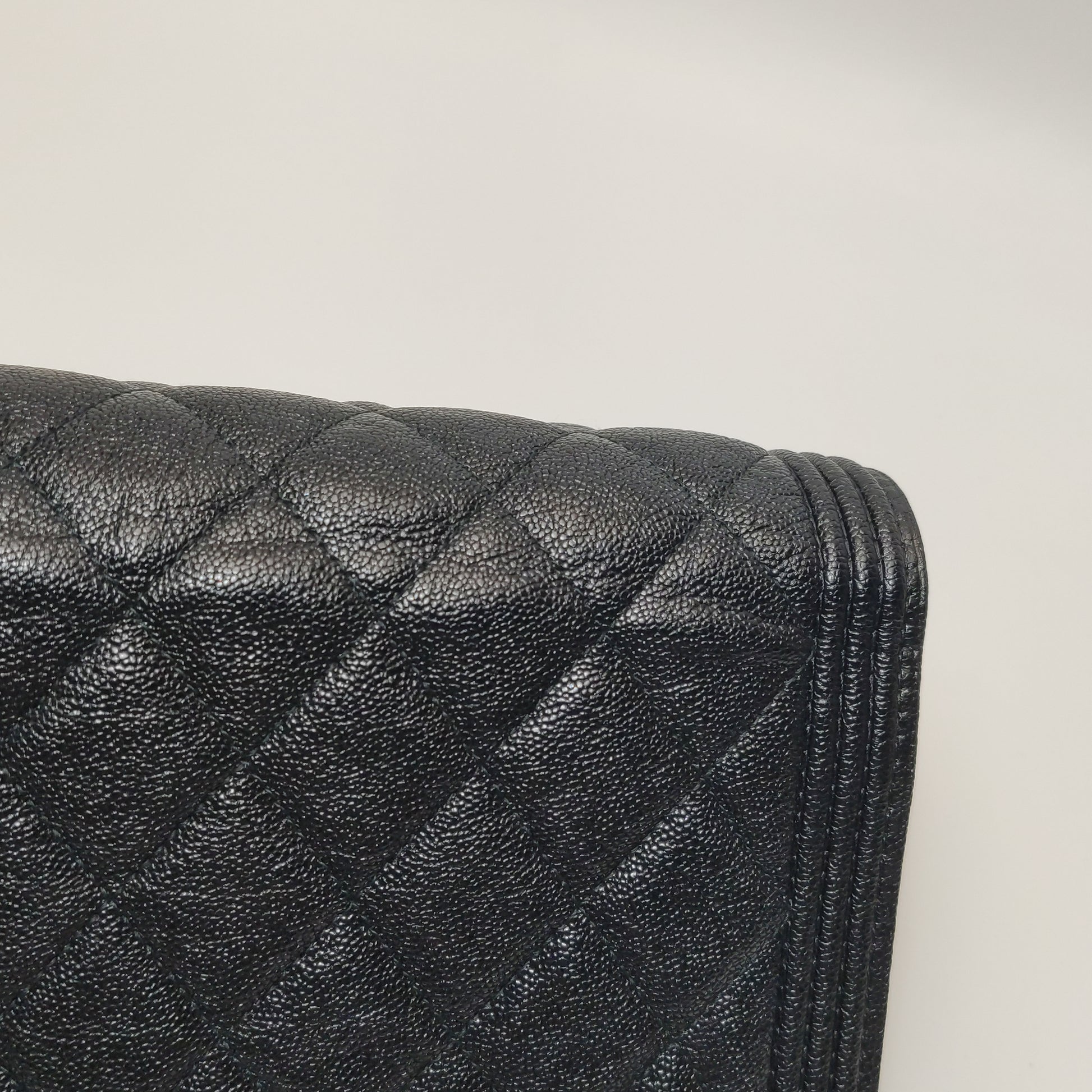 Chanel Boy Wallet On Chain Caviar