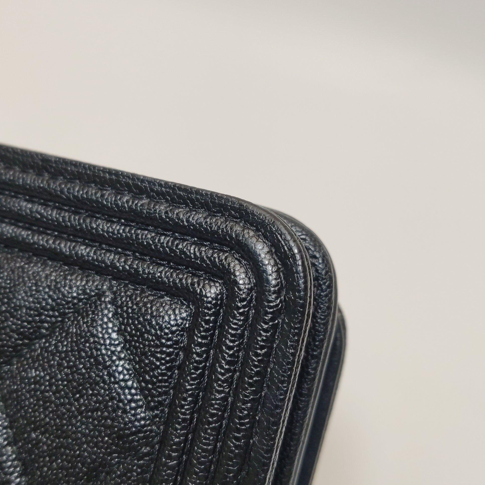 Chanel Boy Wallet On Chain Caviar