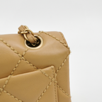 Chanel Wild Stitch Single Flap Beige