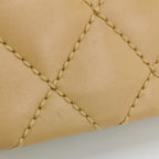 Chanel Wild Stitch Single Flap Beige